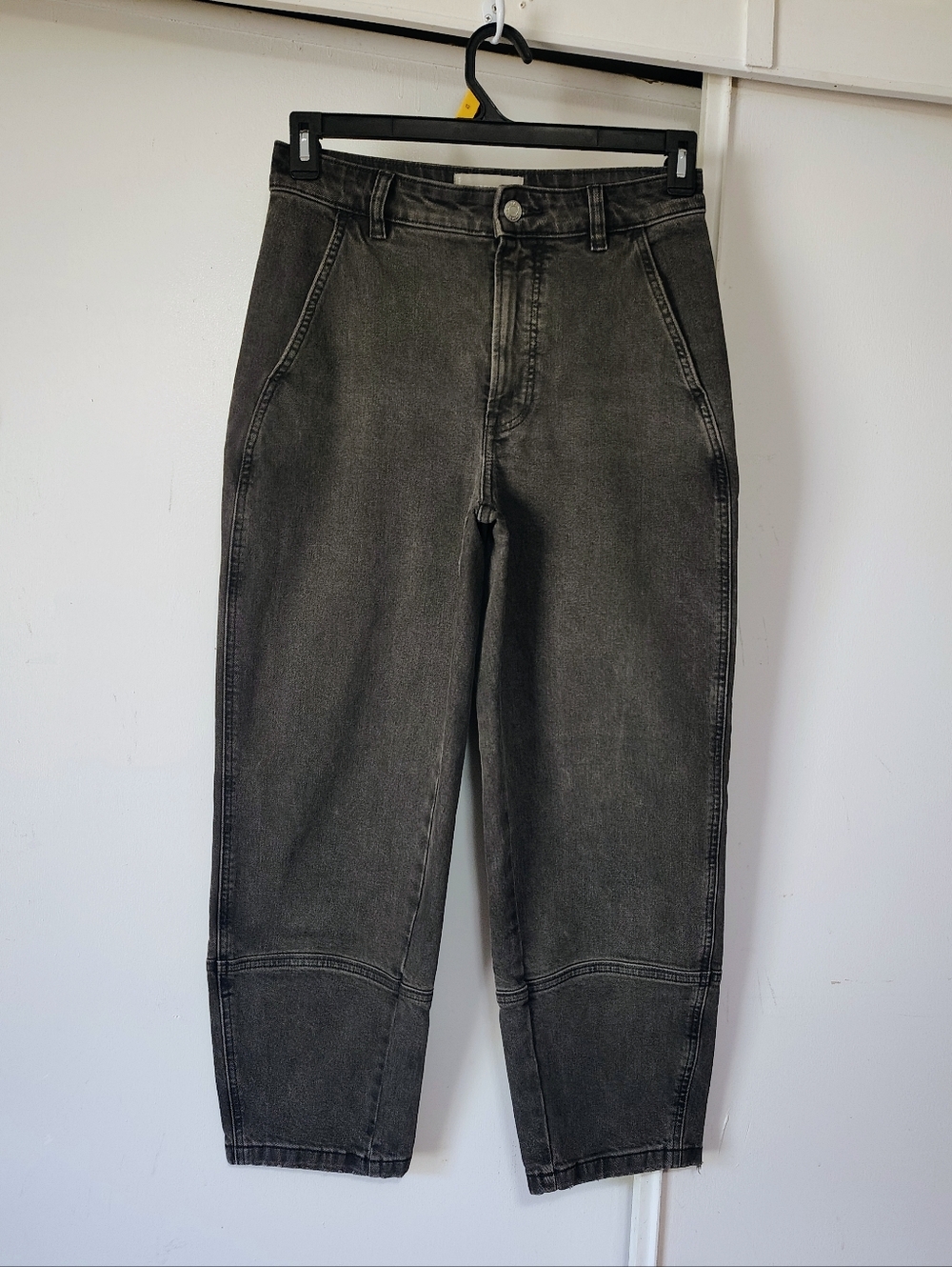 Everlane Utility Barrel Jeans Organic Cotton, Women's, Washed Black size 27. - Picture 2 of 16